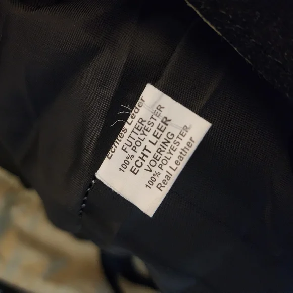 Authentic German Men’s Black Suede Lederhosen with Suspenders – Size 54 - Picture 11 of 13